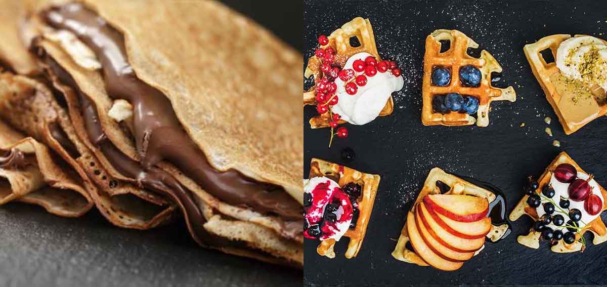 WAFFLE e CRÊPE da dove vengono? 